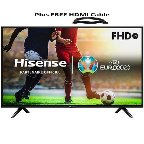 Hisense 40'' Inches FULL HD LED TV + (FREE Wall Bracket + Free HDMI Cable)