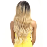 Ombre Long Body Wave Lace Synthetic Hair Wig - Image 6