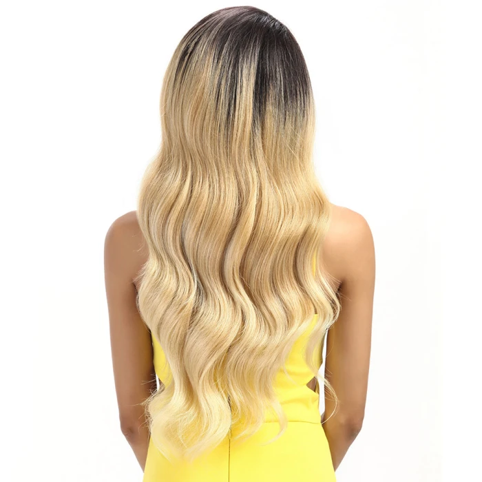 Ombre Long Body Wave Lace Synthetic Hair Wig - Image 6