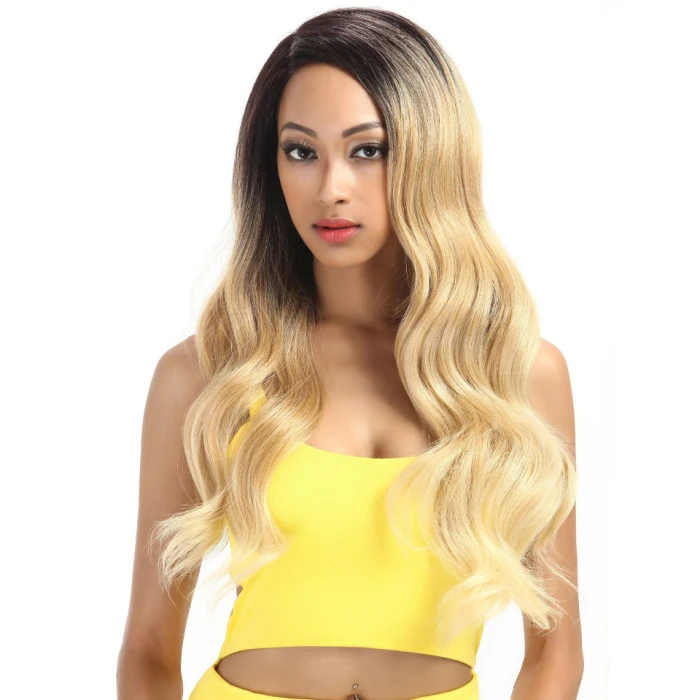 Ombre Long Body Wave Lace Synthetic Hair Wig - Image 4