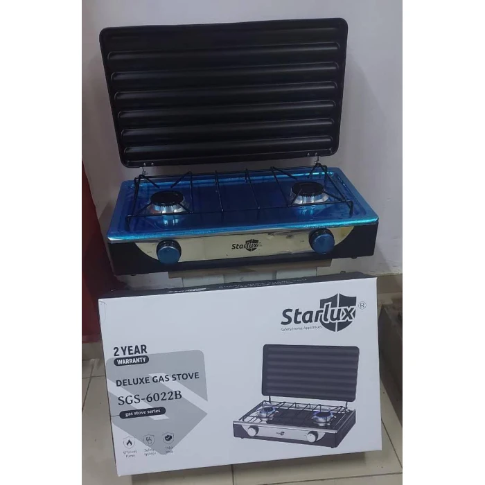Starlux Deluxe 2 Burner Counter Top Gas Cooker - Image 1
