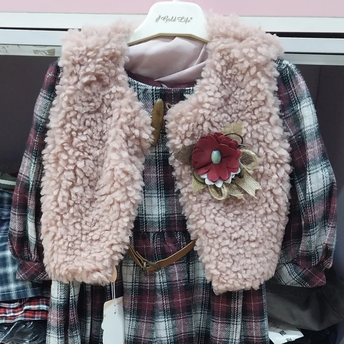 2 in 1 girl dress with swag jacket - Image 1