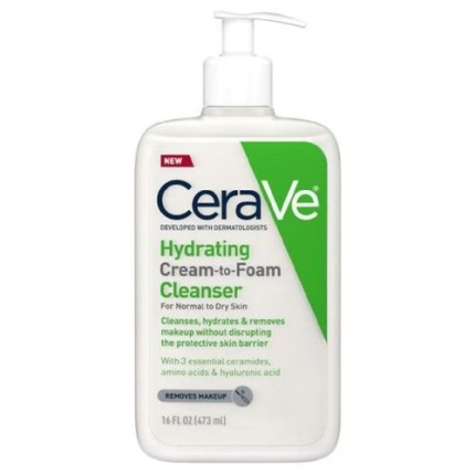 Cerave Hydrating Cream-to-Foam CleanserFOR NORMAL TO DRY SKIN 473ml