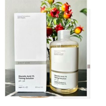 Glycolic Formulations Glycolic Acid 7% The Ordinary Exfoliating Solution Acid Toner