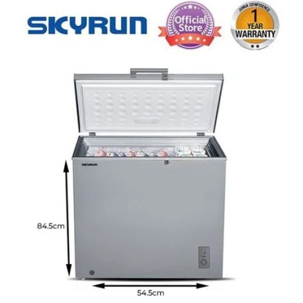 Skyrun 200 Litres Chest Freezer (BD-200A) - Grey