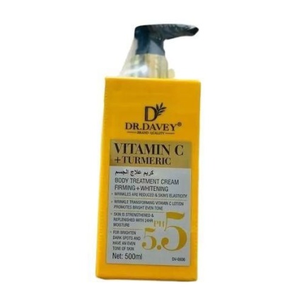 Dr Davey Vitamin C + Tumeric Firming & Whitening Body Treatment Cream - 500ml